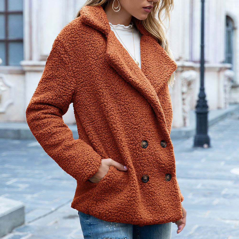 Fluffy Cardigan Woman Outwear Jacket for Winter