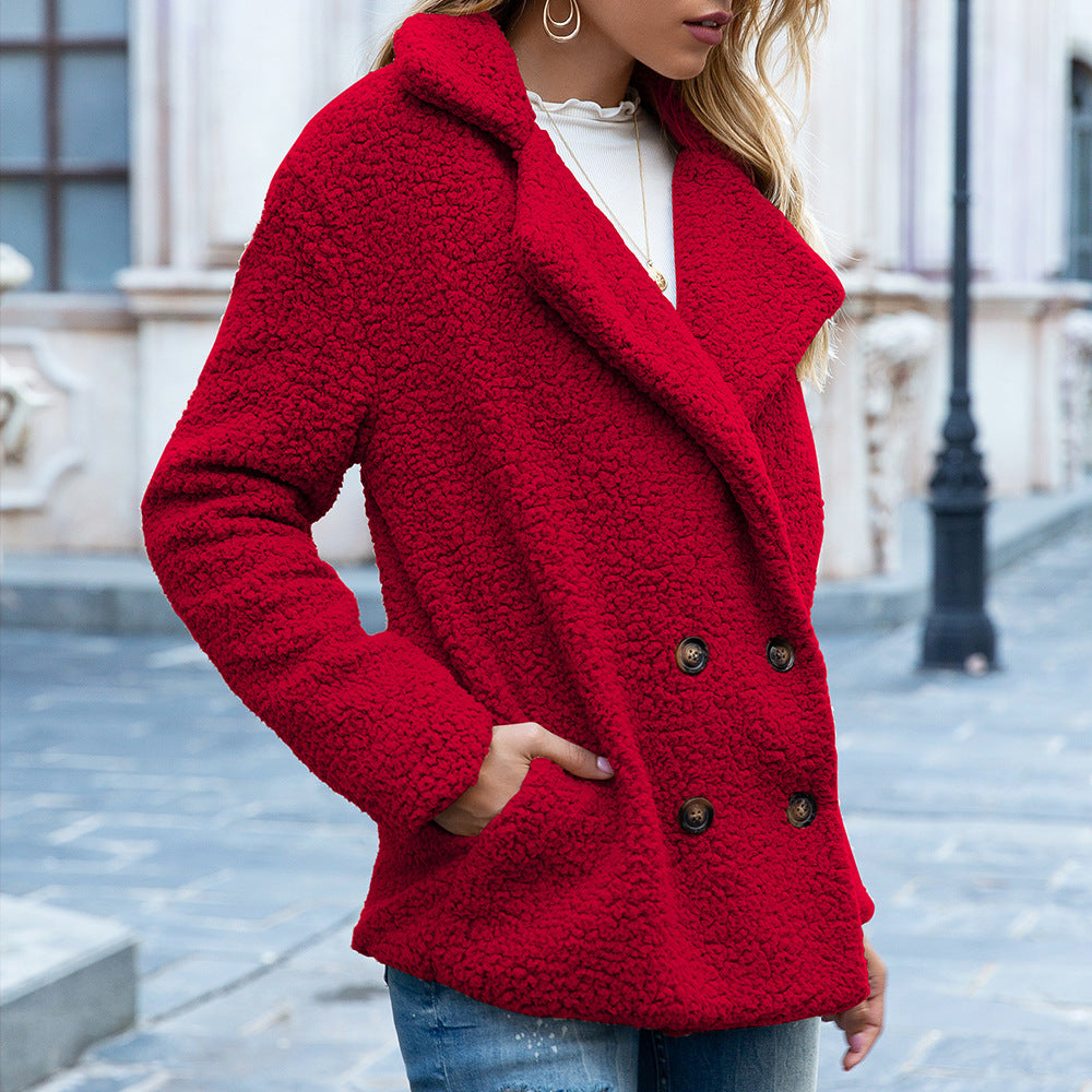 Fluffy Cardigan Woman Outwear Jacket for Winter