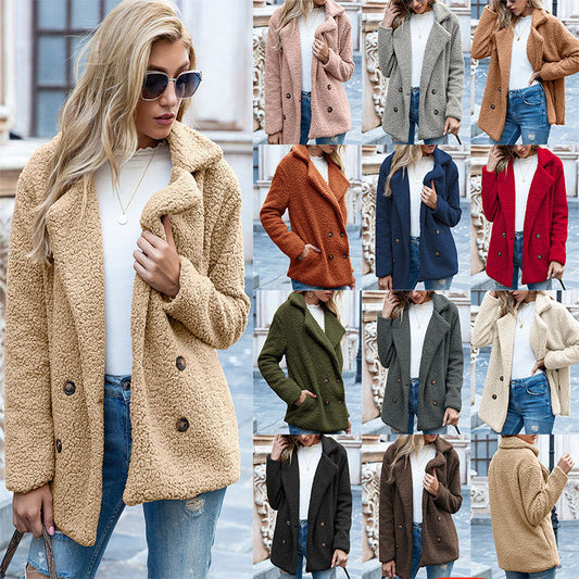 Fluffy Cardigan Woman Outwear Jacket for Winter