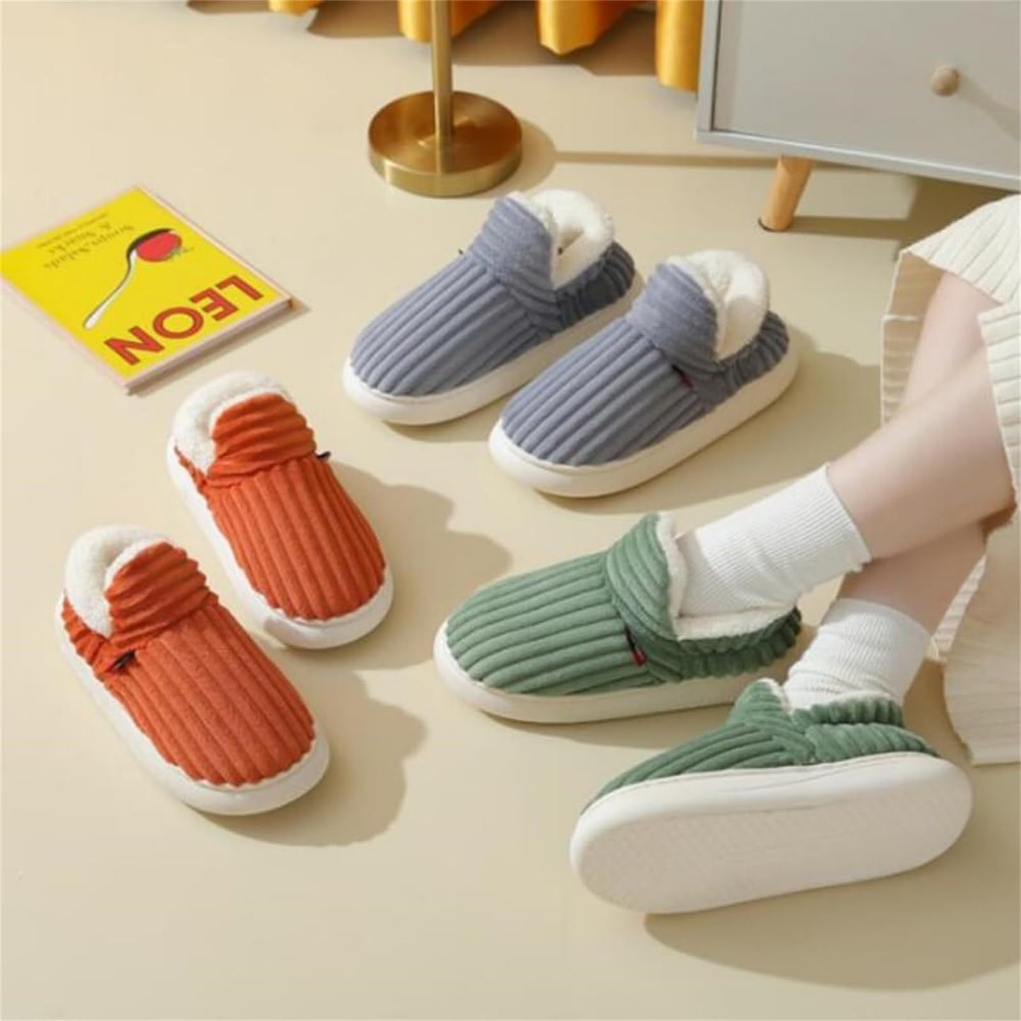 Indoor Winter Cotton Women Slippers